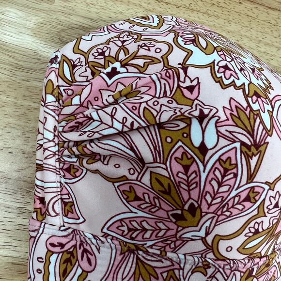 Kona Sol Women's Pink Paisley Print Bandeau Bikini Top - Size Medium - NWT - Picture 3 of 10